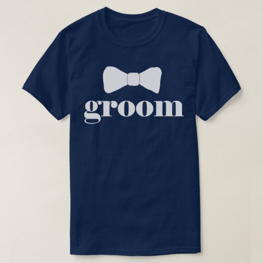 Funny Groom Bow Krawatte Bachelor Party Outfit Coo T-Shirt (Design vorne)