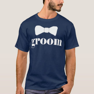 Funny Groom Bow Krawatte Bachelor Party Outfit Coo T-Shirt
