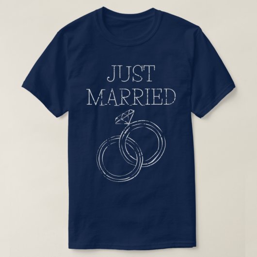 Funny Groom Bride Newlyweds Just Married Couple Ma T-Shirt (Design vorne)