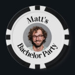 Funny Groom Face Bachelor Party Pokerchips<br><div class="desc">Machen Sie Ihre Bachelor Party unvergesslich mit unseren Custom Groom Face Bachelor Party Poker Chips. Diese einzigartigen Poker-Chips sind die perfekte Ergänzung zu Ihrem Spielabend und bieten eine personalisierte Touch, die den Bräutigam stilvoll feiert. Diese Chips sind aus hochwertigen Materialien gefertigt und sind nicht nur ein Spielzeug, sondern ein unvergesslicher...</div>