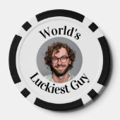 Funny Groom Face Bachelor Party Pokerchips (Rückseite)