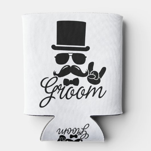 Funny Groom Geschenk für Bachelor Party & Hochzeit Dosenkühler (Rückseite)