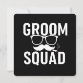 Funny Groom Squad Wedding Party Design Einladung (Vorderseite)
