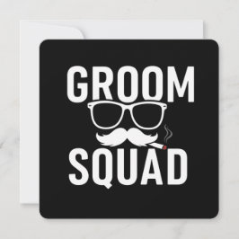 Funny Groom Squad Wedding Party Design Einladung