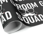 Funny Groom Squad Wedding Party Design Geschenkpapier (Rolleneckpunkt)