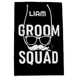 Funny Groom Squad Wedding Party Design Mittlere Geschenktüte