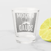 Funny Groom Squad Wedding Party Design Schnapsglas (Rückseite)