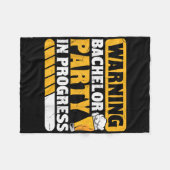 Funny Groom Wedding Bachelor Party _1 Fleecedecke (Vorderseite (Horizontal))