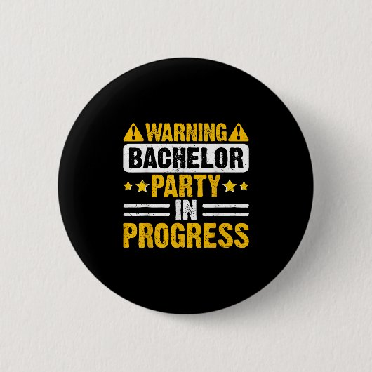 Funny Groom Wedding Bachelor Party _5 Button (Vorderseite)