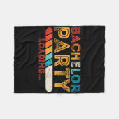 Funny Groom Wedding Bachelor Party Fleecedecke (Vorderseite (Horizontal))