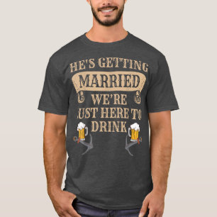 Funny Grooms bester Freund Hochzeit war hier, um z T-Shirt