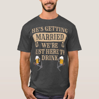 Funny Grooms bester Freund Hochzeit war hier, um z T-Shirt