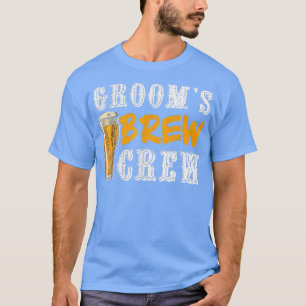 Funny Grooms Brew Crew Bachelor Party Wedding T-Shirt