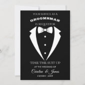 Funny Groomsman Invitation (Vorderseite)