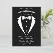 Funny Groomsman Invitation (Stehend Vorderseite)