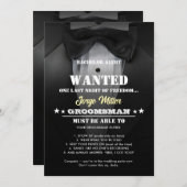 Funny Groomsman Invitation (Vorne/Hinten)