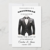 Funny Groomsman Invitation (Vorderseite)