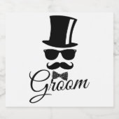 Funny Groove Alkoholflaschenetikett (Einzelnes Label)