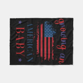 Funny Groove American Baby Pregnancy 4. Ju Fleecedecke (Vorderseite (Horizontal))