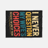 Funny Groovy Dad Joke Quote For Husband Fathers Da Fleecedecke (Vorderseite (Horizontal))