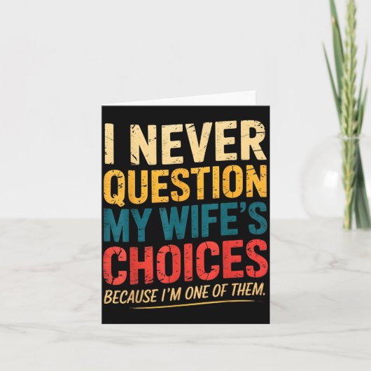 Funny Groovy Dad Joke Quote For Husband Fathers Da Karte (Vorderseite)