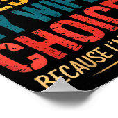 Funny Groovy Dad Joke Quote For Husband Fathers Da Poster (Ecke)