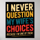 Funny Groovy Dad Joke Quote For Husband Fathers Da Poster (Vorne)