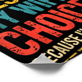 Funny Groovy Dad Joke Quote For Husband Fathers Da Poster (Ecke)