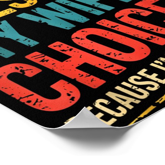 Funny Groovy Dad Joke Quote For Husband Fathers Da Poster (Ecke)