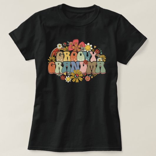 Funny Groovy Oma T - Shirt für Frauen (Design vorne)