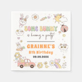 Funny Groovy Ostergeburt Party Serviette (Vorderseite)