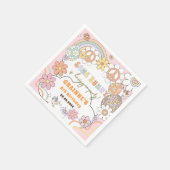 Funny Groovy Ostergeburt Party Serviette (Ecke)