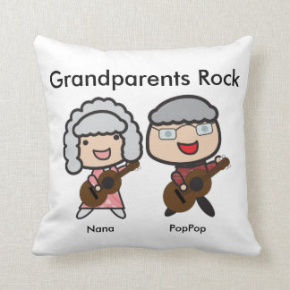 Funny Großeltern Rock Guitar Personalize Kissen