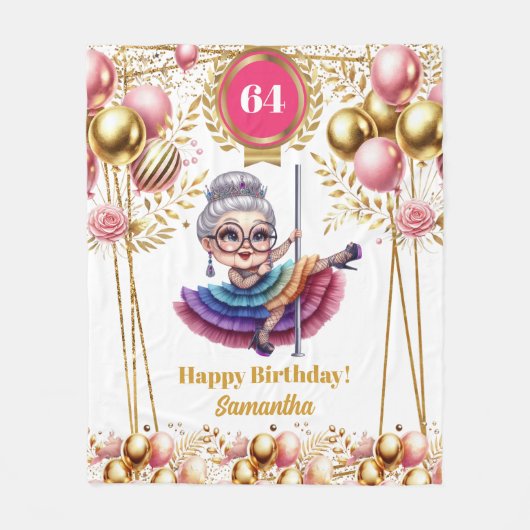 Funny Großmutter Blanket Rente Geschenk Custom Fleecedecke (Vorderseite)