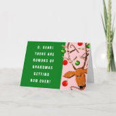 Funny Großmutter Weihnachtskarte Feiertagskarte (Vorderseite)