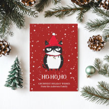 Funny Grouchy Cat Catmas Spaß Weihnachten