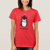 Funny Grouchy Cat Catmas Spaß Weihnachten T-Shirt (Vorderseite)