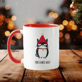 Funny Grouchy Cat Catmas Spaß Weihnachten Tasse