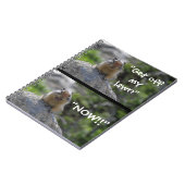 Funny Ground Eichhörnchen jauchzen von meinem Rase Notizblock (Linke Seite)