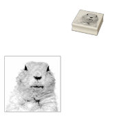 Funny Ground Hog Woodchuck Gummistempel (Stempel)