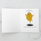 Funny Groundhog Day Birthday Card Karte (Innenseite)