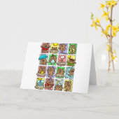 Funny Groundhog Day Cartoons Karte (Gelbe Blume)