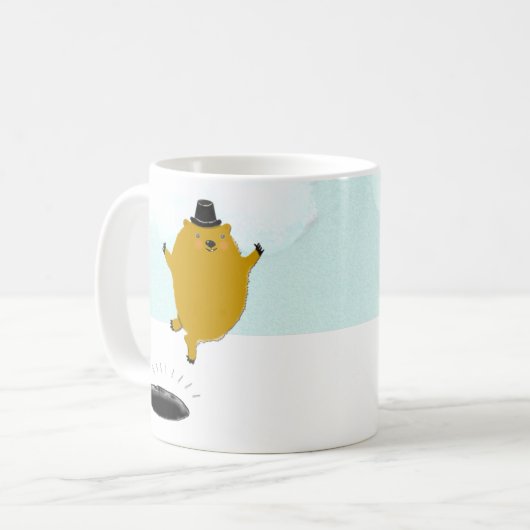 Funny Groundhog Day Coffee Tasse (Vorderseite Links)