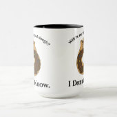 Funny Groundhog Day Donut Joke Sprichwort Tasse (Zentrum)