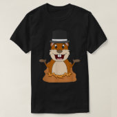 Funny Groundhog Day Phil Groundhog Lover Top Hat S (Design vorne)