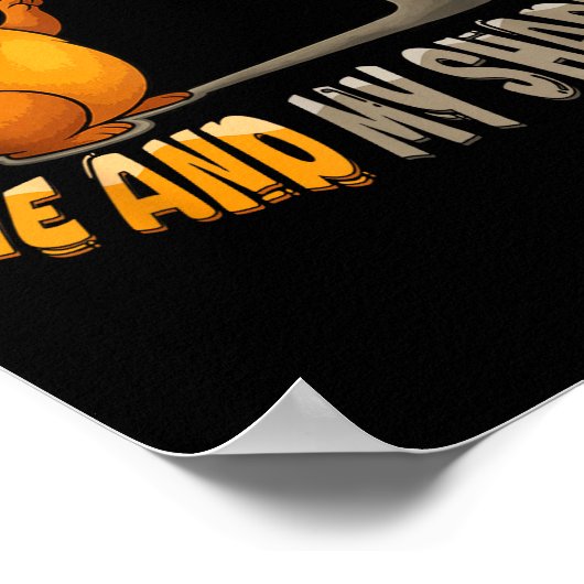 Funny Groundhog Day  Poster (Ecke)