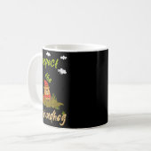 Funny Groundhog Day Quote Respect The Groundhog Kaffeetasse (Vorderseite Links)
