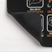 Funny Groundhog Lover Woodchuck Ground Hog Men Wom Mousepad (Ecke)