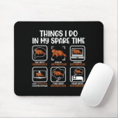 Funny Groundhog Lover Woodchuck Ground Hog Men Wom Mousepad (Mit Mouse)