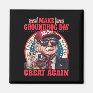 Funny Groundhog macht Groundhog Day wieder groß Magnet